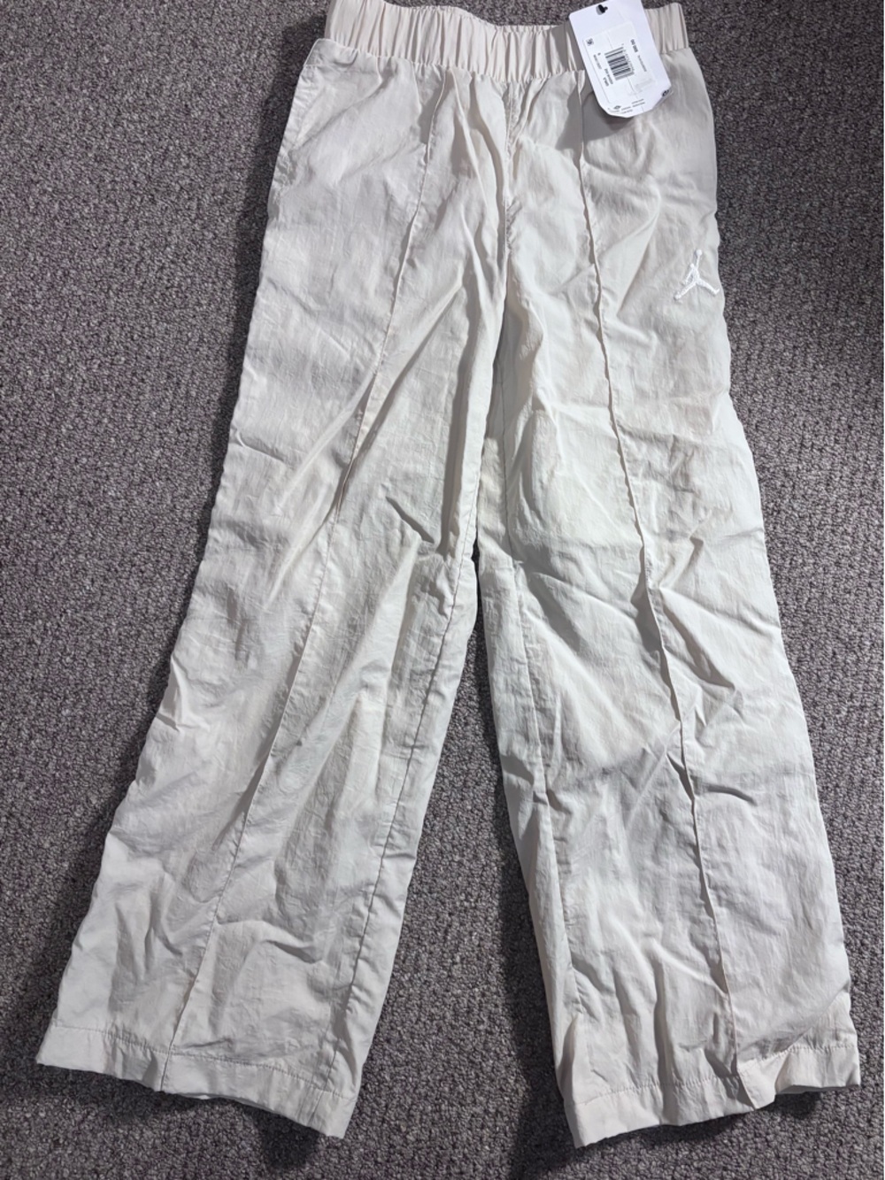 Jordan White Logo-Trim Track Pants